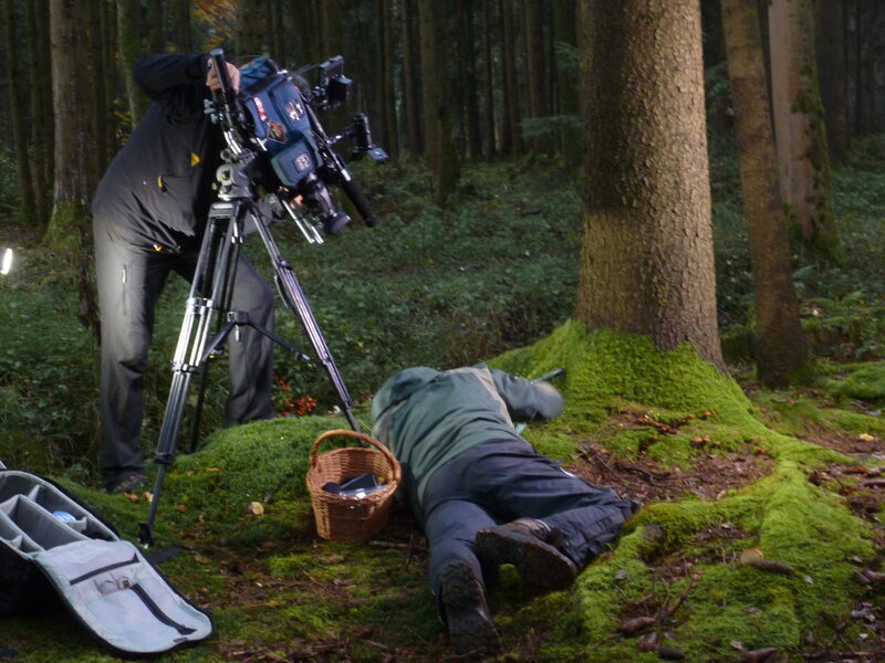 Robert Hofrichter bei Dreharbeiten